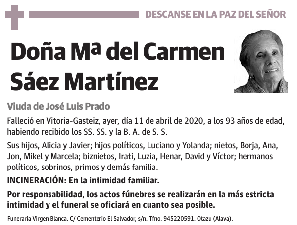 Mª del Carmen Sáez Martínez