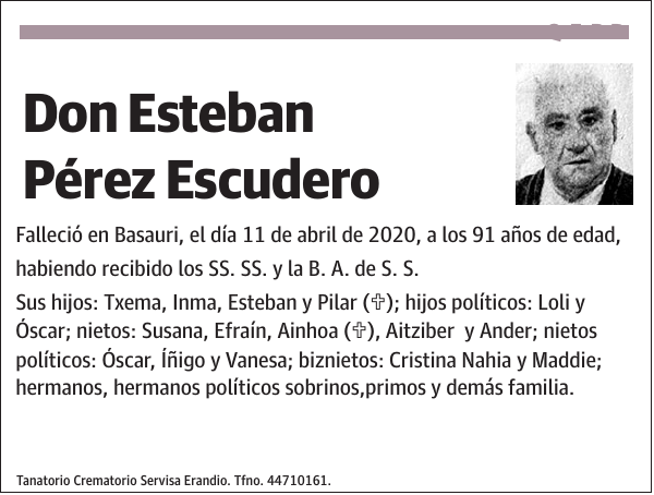 Esteban Pérez Escudero