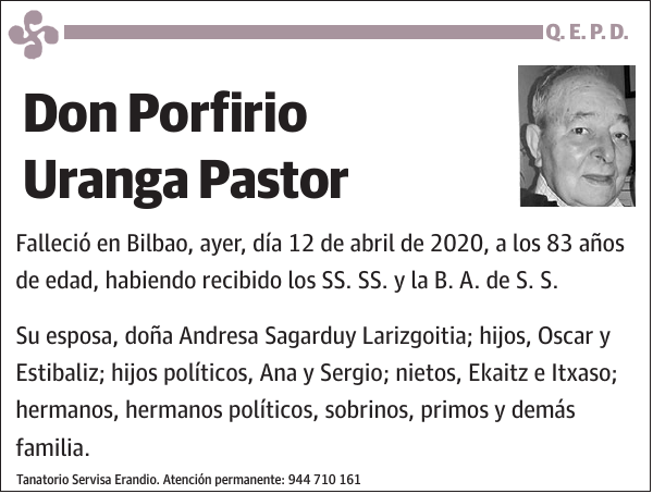 Porfirio Uranga Pastor