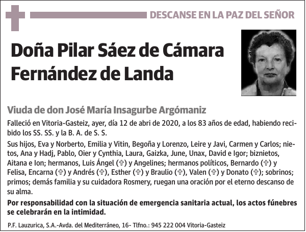 Pilar Sáez de Cámara Fernández de Landa