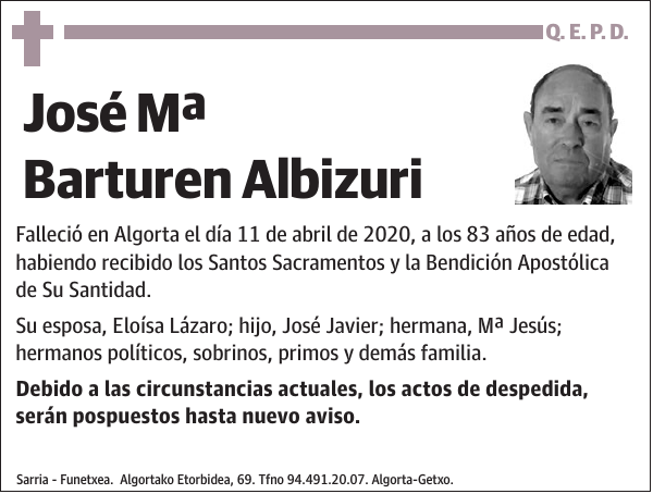 José Mª Barturen Albizuri