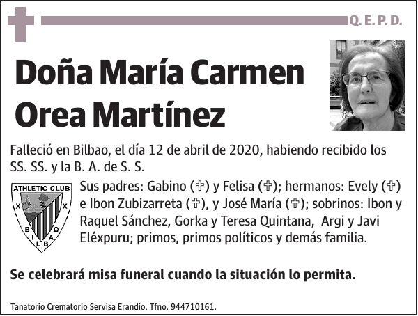 María Carmen Orea Martínez