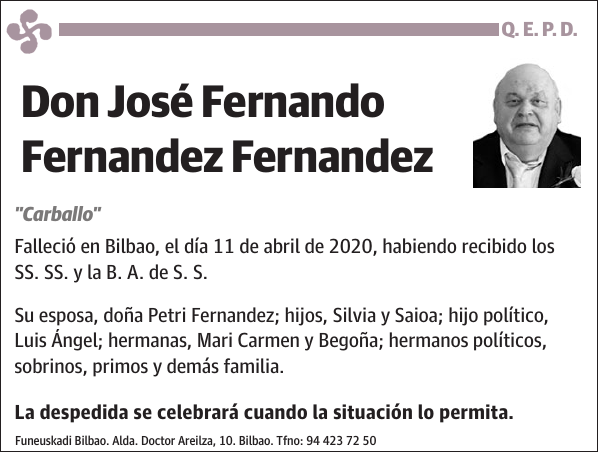 José Fernando Fernandez Fernandez