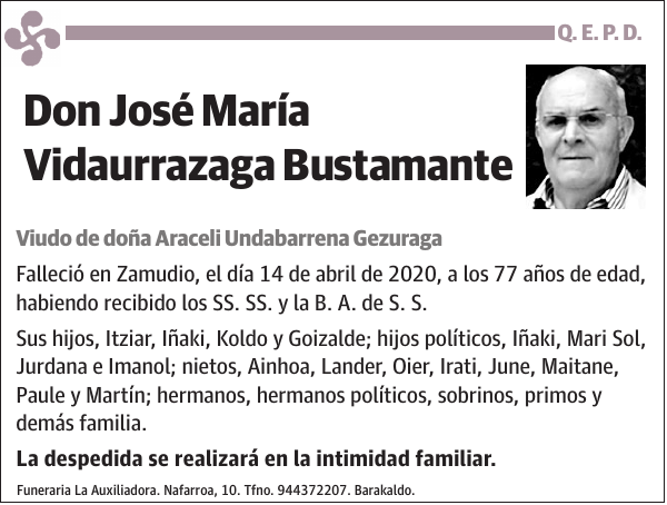 José María Vidaurrazaga Bustamante