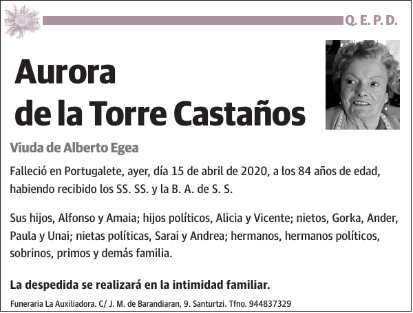 Aurora de la Torre Castaños