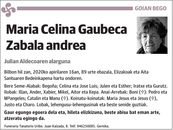 Maria Celina Gaubeca Zabala