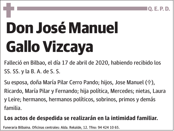 José Manuel Gallo Vizcaya