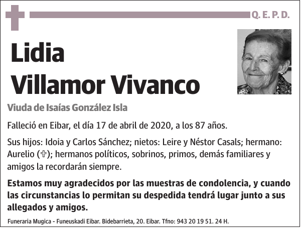 Lidia Villamor Vivanco