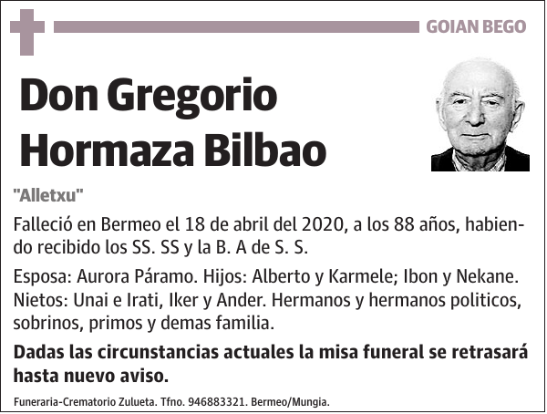 Gregorio Hormaza Bilbao