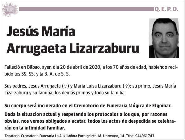 Jesús María Arrugaeta Lizarzaburu