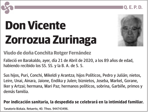 Vicente Zorrozua Zurinaga