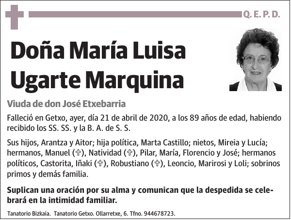 María Luisa Ugarte Marquina