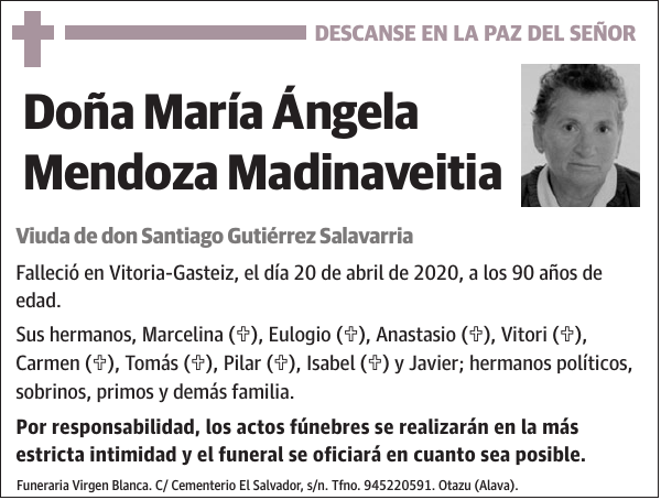 María Ángela Mendoza Madinaveitia