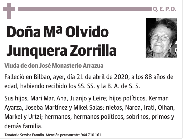 Mª Olvido Junquera Zorrilla