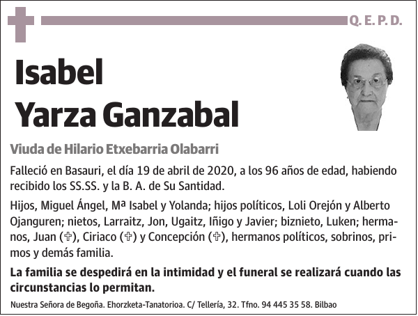 Isabel Yarza Ganzabal