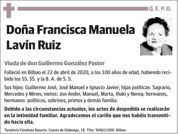 Francisca Manuela Lavín Ruiz