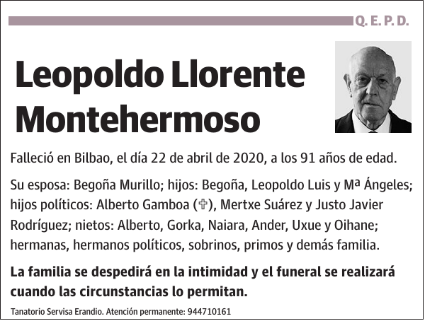 Leopoldo Llorente Montehermoso