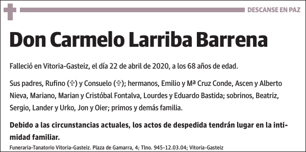 Carmelo Larriba Barrena