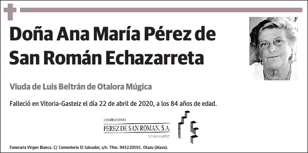 Ana María Pérez de San Román Echazarreta