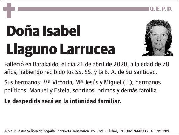 Isabel Llaguno Larrucea