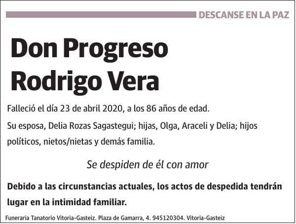 Progreso Rodrigo Vera