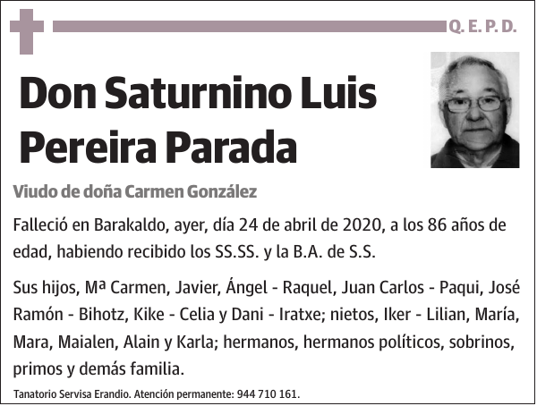 Saturnino Luis Pereira Parada