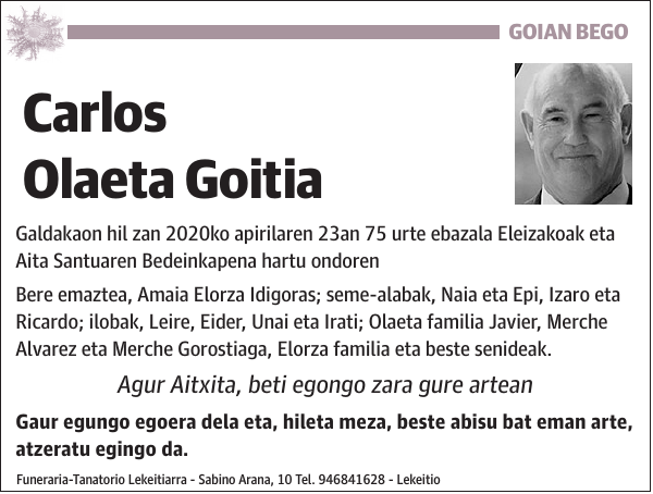 Carlos Olaeta Goitia