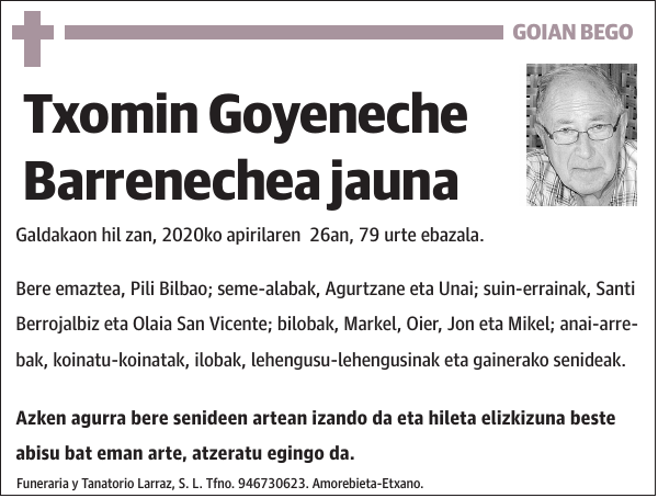 Txomin Goyeneche Barrenechea