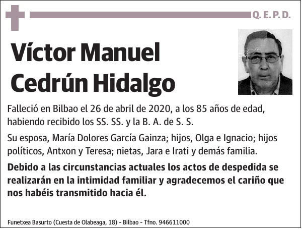 Víctor Manuel Cedrún Hidalgo