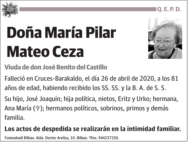 María Pilar Mateo Ceza