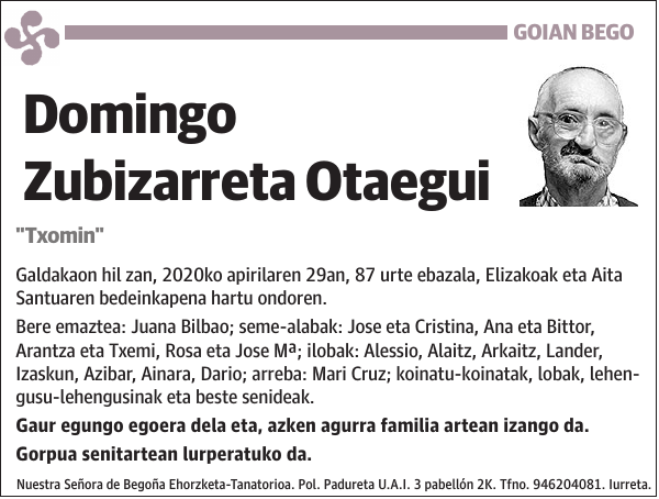 Domingo Zubizarreta Otaegui