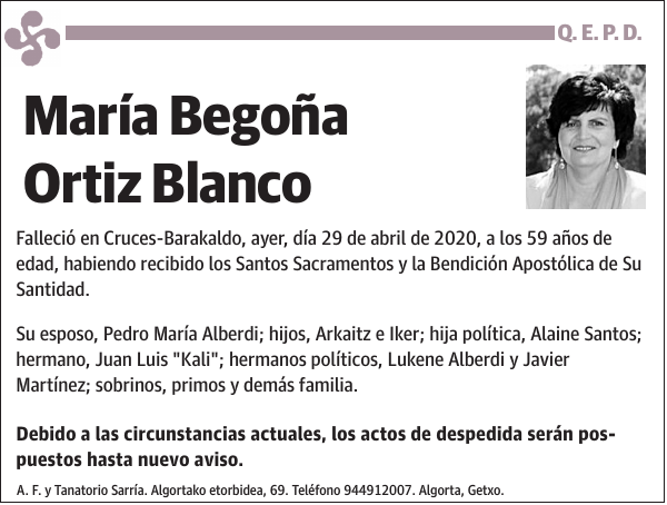 María Begoña Ortiz Blanco