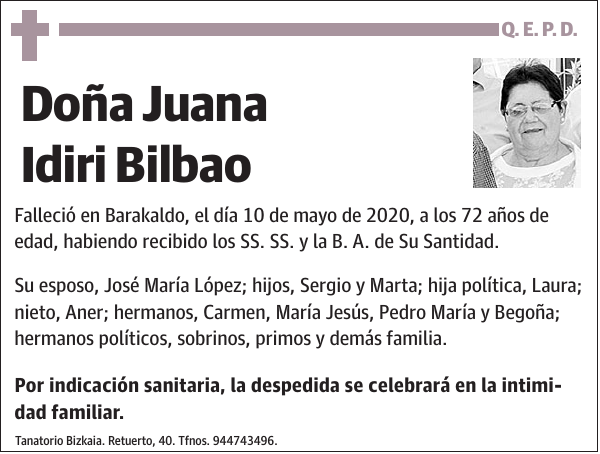 Juana Idiri Bilbao