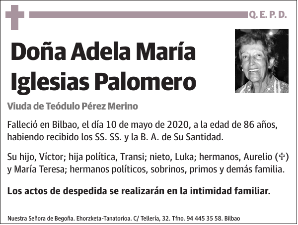 Adela María Iglesias Palomero