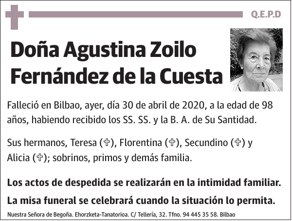 Agustina Zoilo Fernández de la Cuesta