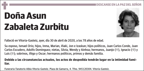 Asun Zabaleta Zurbitu