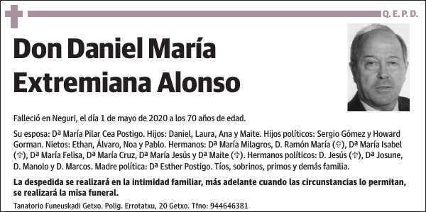 Daniel María Extremiana Alonso