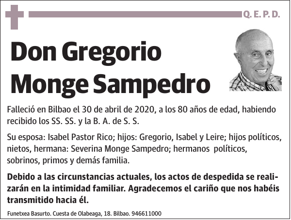 Gregorio Monge Sampedro