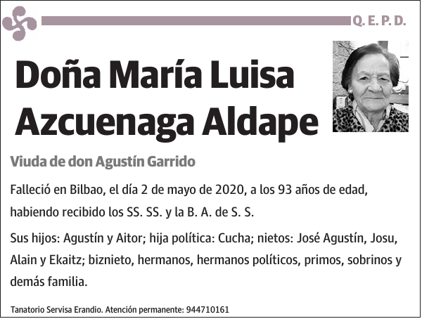 María Luisa Azcuenaga Aldape