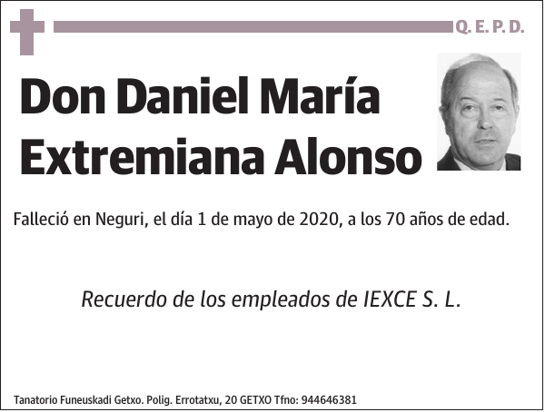 Daniel María Extremiana Alonso