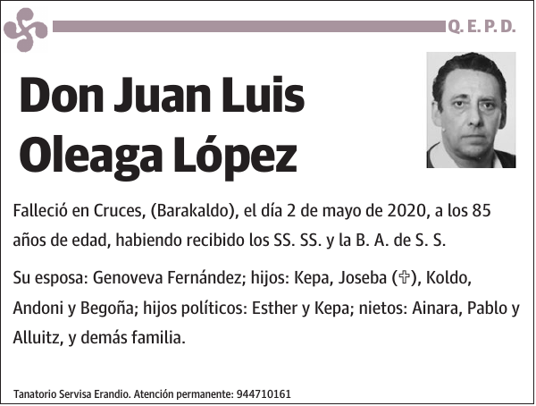 Juan Luis Oleaga López