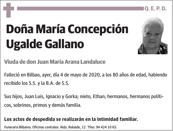 María Concepción Ugalde Gallano