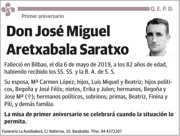 José Miguel Aretxabala Saratxo