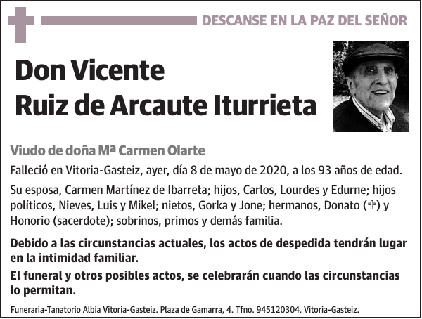 Vicente Ruiz de Arcaute Iturrieta