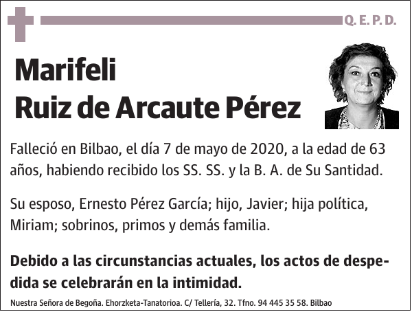 Marifeli Ruiz de Arcaute Pérez