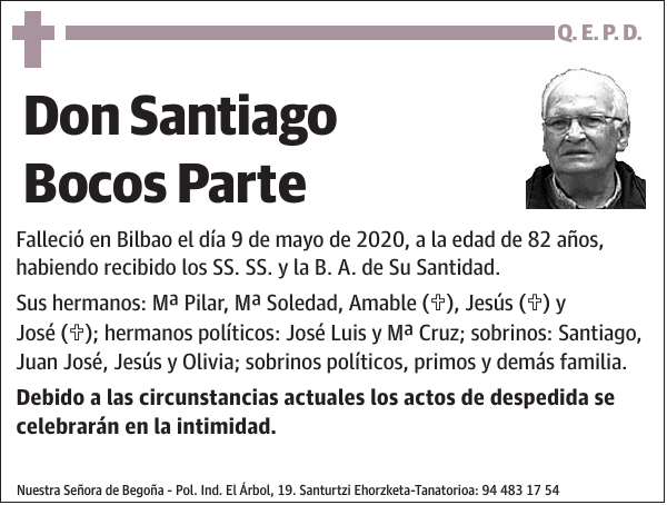 Santiago Bocos Parte