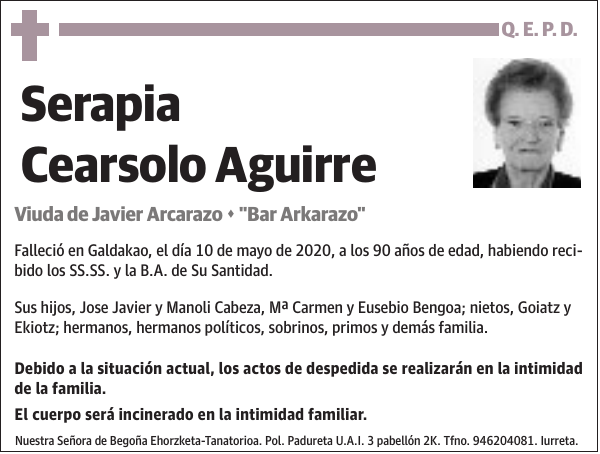 Serapia Cearsolo Aguirre