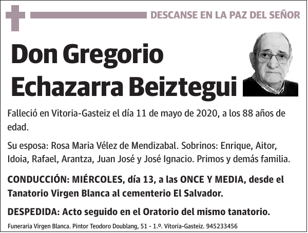 Gregorio Echazarra Beiztegui