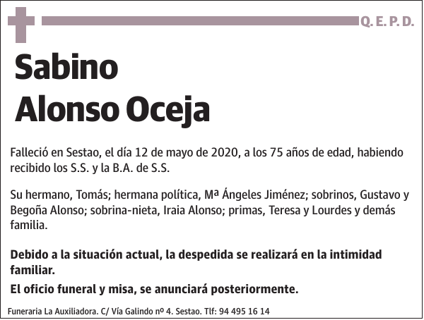 Sabino Alonso Oceja