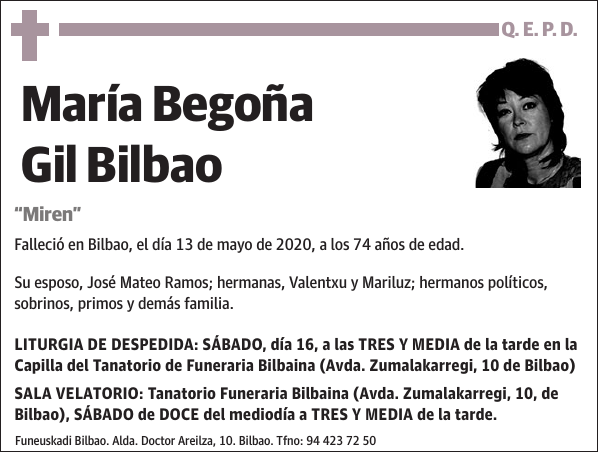 María Begoña Gil Bilbao